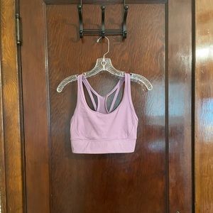 Lululemon Mesh-back Longline Train Bra, purple size 6